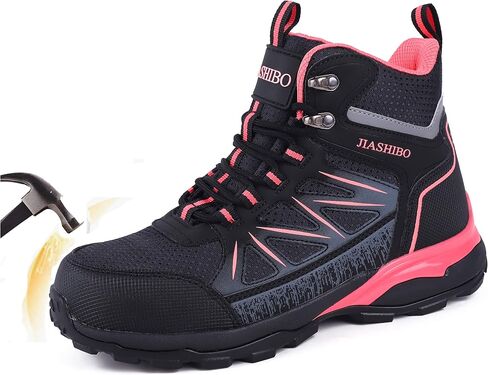 Blapek Steel Toe Work Boots for Women, Insulated Work Boots | Lightweight Comfortable Safety Toe Shoes for Construction Workers, Steel Toe Sneakers for Warehouse & Auto Repair in Saudi Arabia
