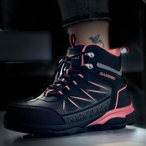 Blapek Steel Toe Work Boots for Women, Insulated Work Boots | Lightweight Comfortable Safety Toe Shoes for Construction Workers, Steel Toe Sneakers for Warehouse & Auto Repair in Saudi Arabia