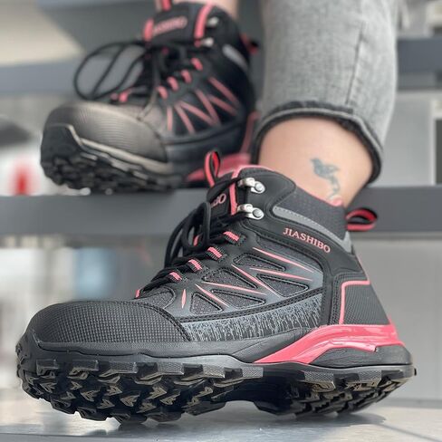 Blapek Steel Toe Work Boots for Women, Insulated Work Boots | Lightweight Comfortable Safety Toe Shoes for Construction Workers, Steel Toe Sneakers for Warehouse & Auto Repair in Saudi Arabia