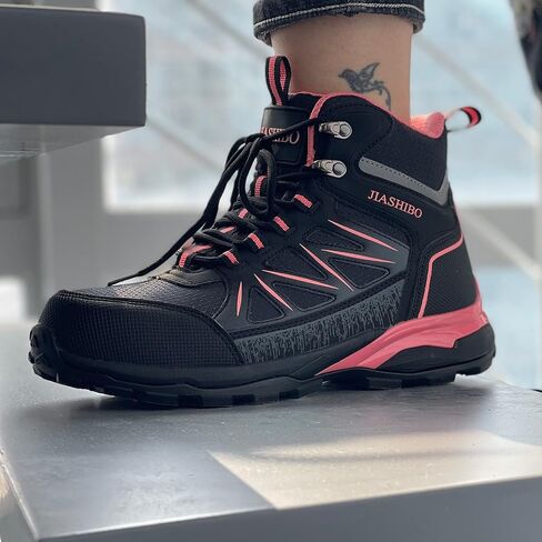 Blapek Steel Toe Work Boots for Women, Insulated Work Boots | Lightweight Comfortable Safety Toe Shoes for Construction Workers, Steel Toe Sneakers for Warehouse & Auto Repair in Saudi Arabia