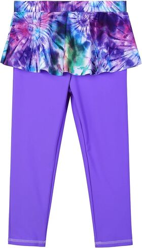 TFJH E Girls Long Sleeve Swimsuits Skirt 2-Pieces Rash Guard Set Sun Protection UV 50+ in Kuwait
