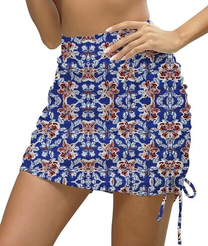 Cakulo متواضعة طول الركبة السباحة الصيف عارضة Skorts التنانير للنساء أزياء رياضية تنس جولف 20 "جيب تنورة in Kuwait