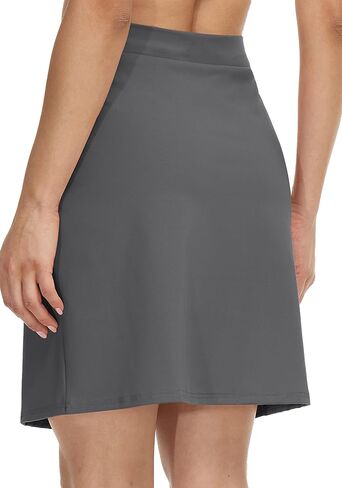 Cakulo متواضعة طول الركبة السباحة الصيف عارضة Skorts التنانير للنساء أزياء رياضية تنس جولف 20 "جيب تنورة in Kuwait