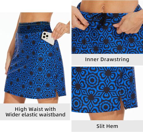 M MOTEEPI Skorts for Woman 18" Golf Athletic Skirts with Pockets High Waist Tennis Skirt in Kuwait