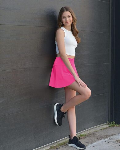 G4Free Tennis Skirts for Women Golf Skorts Skirt with Shorts Underneath High Waisted Athletic Skirt Pickleball in Kuwait