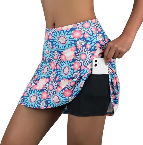 beroy Running Skirts Tennis Golf Skorts for Women - Women Workout Skirts with Pockets in Kuwait