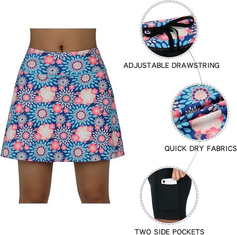 beroy Running Skirts Tennis Golf Skorts for Women - Women Workout Skirts with Pockets in Kuwait