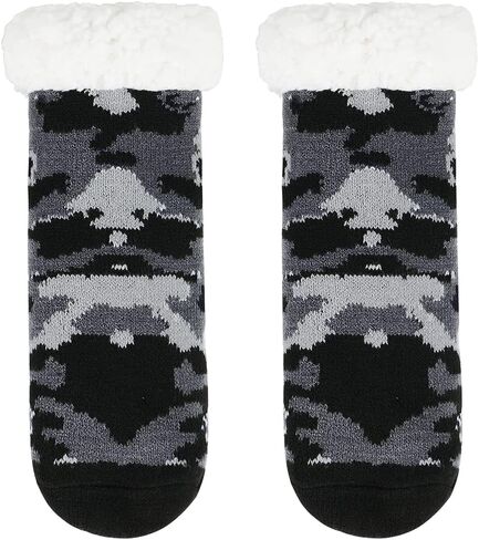 Century Star Girls Slipper Socks with Grippers for Kids Warm Fleece Lined Fuzzy Socks Boys Winter Christmas Cute Animal Socks in Kuwait