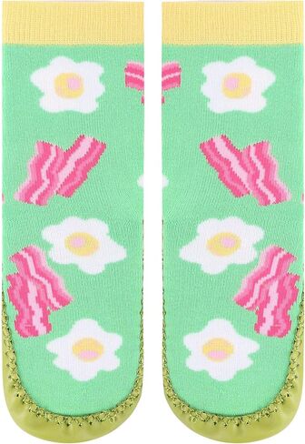 Marilyn Girls Non Skid Slipper Socks Leather Sole Moccasin in Saudi Arabia