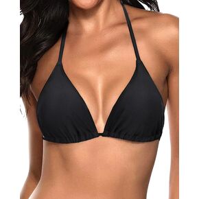 Tempt Me Women مثلث بيكيني أعلى سلسلة لباس سباحة أعلى الرسن ملابس السباحة الأعلى