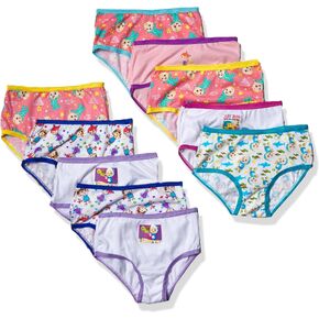 Coco Melon Girls' Amazon Exclusive 10-Pack 100% Combed Cotton Underwear in Sizes 18m, 2/3t and 4t in Saudi Arabia