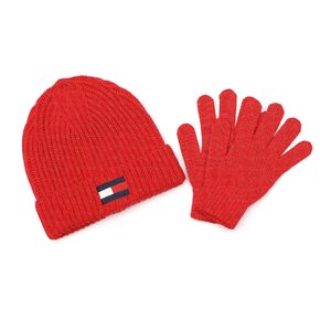 Tommy Hilfiger boys Fisherman Rib Cuff Hat and Gloves Set in Saudi Arabia
