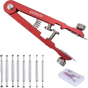 Watch Spring Bar Pliers Tool, Spring Bar Tweezer, Watch Band Replacement Tool with Durable 8 Tips Pins, for Watch Wrist Bands Strap Removal Repair Fix Kit