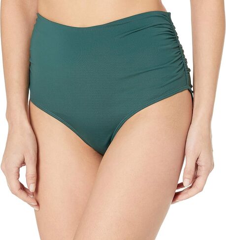 Anne Cole Women's High Waist to Fold Over Shirred Bikini Bottom Swimsuit in Kuwait