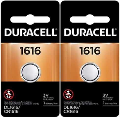 Duracell 1616 DL1616 CR1616 DL1616B2PK Coin Cell Watch Battery 3.0 Volt Lithium, 2 Count (Pack of 1) in Saudi Arabia