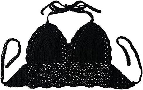 wonuu Women Summer Beach Crochet Top Bralette Knit Bra Bikini in Kuwait