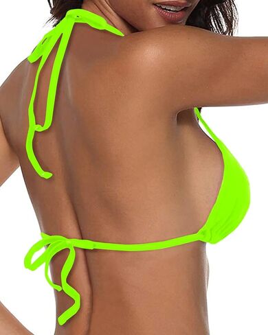 Tempt Me Women مثلث بيكيني أعلى سلسلة لباس سباحة أعلى الرسن ملابس السباحة الأعلى in Kuwait