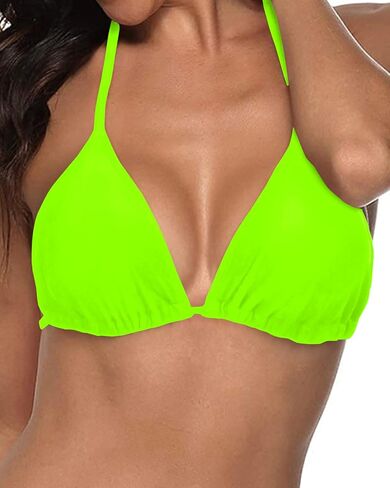 Tempt Me Women مثلث بيكيني أعلى سلسلة لباس سباحة أعلى الرسن ملابس السباحة الأعلى in Kuwait