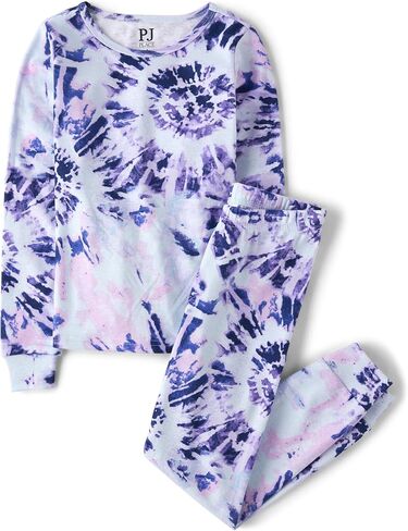 The Children's Place Girls' Kids-PJ Long Sleeve Top and Pants Snug Fit 100% Cotton 2 Piece Pajama Set in Saudi Arabia
