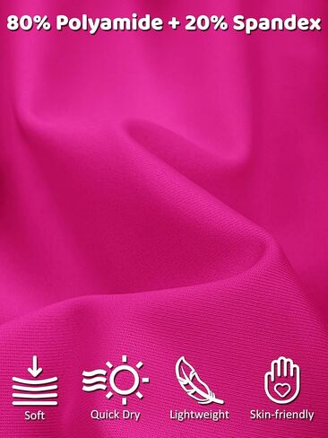 Poroka 4 قطع من شورتات الجري للفتيات، شورت رياضي دولفين، شورت رياضي سريع الجفاف مع جيوب in Kuwait