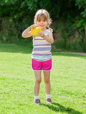 Poroka 4 قطع من شورتات الجري للفتيات، شورت رياضي دولفين، شورت رياضي سريع الجفاف مع جيوب in Kuwait