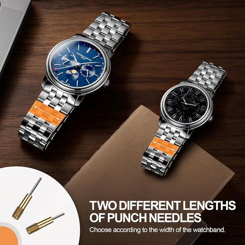 JOREST Watch Link Removal Kit, Watch Band Sizing Tool For Watch Bracelet Adjustment & Watch Pins Replacement, Watch Link Remover, Watch Hammer, With User Manual, 3pcs Punch Pins, 9pcs Spare Needles in Kuwait