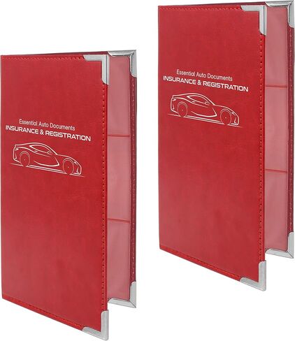 Corner Guard Insurance Card and Registration Document Holders | Premium Wallet with Magnetic Closure (Black) in Saudi Arabia