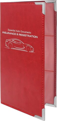 Corner Guard Insurance Card and Registration Document Holders | Premium Wallet with Magnetic Closure (Black) in Saudi Arabia