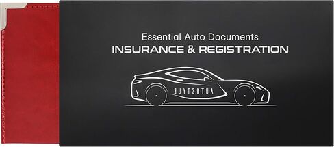 Corner Guard Insurance Card and Registration Document Holders | Premium Wallet with Magnetic Closure (Black) in Saudi Arabia