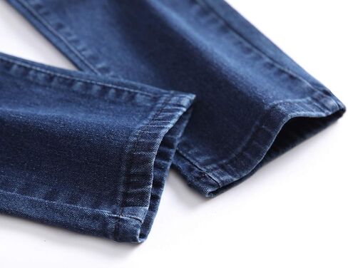 Boy's Stylish Moto Biker Skinny Ripped Wrinkled Stretch Fit Denim Jeans in Saudi Arabia