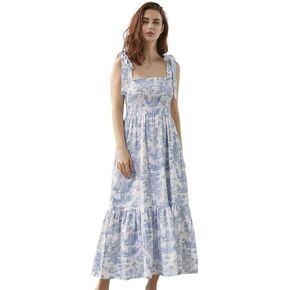 NOTHING FITS BUT Women’s Classic Linen Cotton Nursing Dress, Cotton Minji Maternity Gown, Casual Maternity Dress