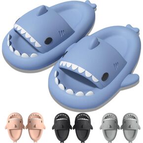 EECH Boys Girls Cloud Shark Slides Kids، 2023 نعال سمك القرش الكبيرة للأطفال، صنادل سمك القرش نعل سميك مطورة أحذية سمك القرش غير قابلة للانزلاق للأطفال في الهواء الطلق والصيف الداخلي in Kuwait