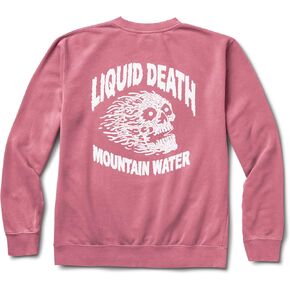 Liquid Death Instant Death Sweatshirt, Vintage Pink in Saudi Arabia