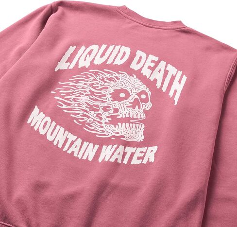 Liquid Death Instant Death Sweatshirt, Vintage Pink in Saudi Arabia