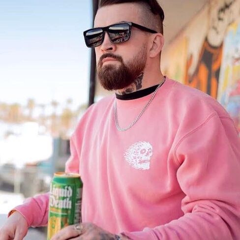 Liquid Death Instant Death Sweatshirt, Vintage Pink in Saudi Arabia