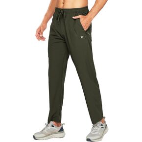 NORTHYARD Men's Athletic Running Joggers Lightweight Hiking Pants Workout Gym Jogging Pants Open Hem Sweatpants