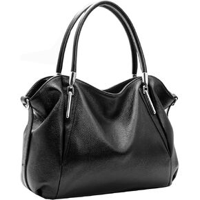 HESHE Genuine Leather Purses and Handbags for Women Tote Top Handle Shoulder Hobo Bag Satchel Ladies Crossbody Bags
