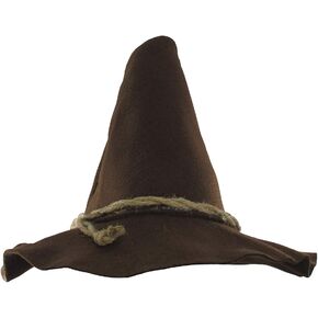 Adult Scarecrow Hat Deluxe Felt Oktoberfest Wizard Witch Hillbilly Hat Costume