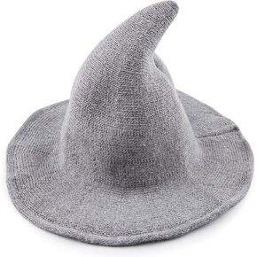 Women Witch Hat For Halloween Wool Hats Party and Daily