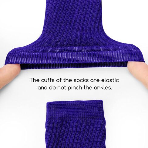 جوارب Auranso Little Girl Slouch Socks حتى الركبة، جوارب قطنية 9 أزواج من الجوارب الطويلة للفتيات in Saudi Arabia