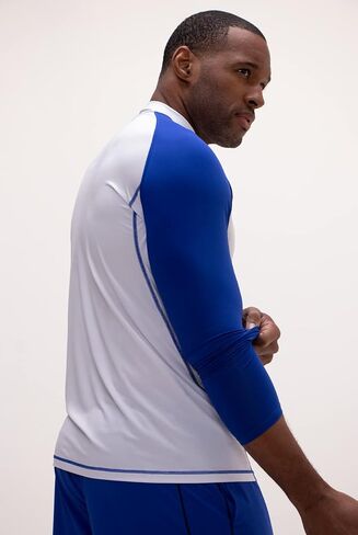 DEVOPS 2 Pack Men's Swim Shirts Rashguard UPF 50+ UV Sun Protection T-Shirt Quick Dry Fishing Beach T Shirts Long Sleeve in Kuwait