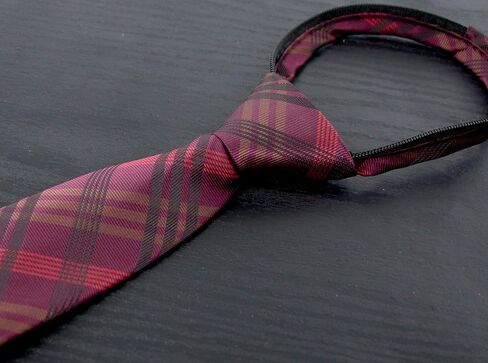 Spring Notion Boy's Plaid Woven Zipper Tie in Kuwait