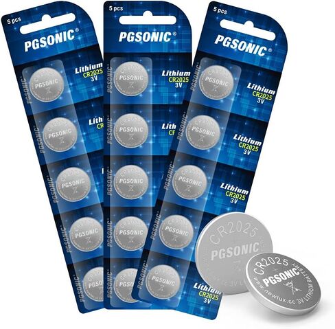 PGSONIC CR2025 3V Lithium Battery (15pcs) in Saudi Arabia