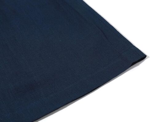 تنورة نسائية صيفية من الكتان مرنة بأزرار من الخلف من CHARTOU تنورة متوسطة الطول على شكل حرف A in Kuwait