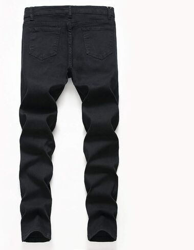 JLLDS LKMQA Boy's Skinny Fit Ripped Destroyed Distressed Slim Fashion Stretch Jeans Pants in Saudi Arabia