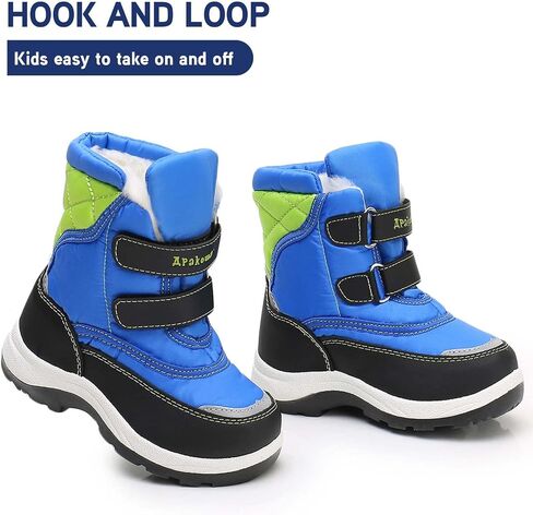 Apakowa Kid's Boys Girls Winter Snow Boots (Toddler/Little Kid) in Kuwait