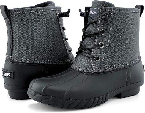 أحذية STQ Boy Duck للأطفال أحذية ثلج مقاومة للماء أحذية شتوية معزولة (طفل صغير/كبير) in Kuwait