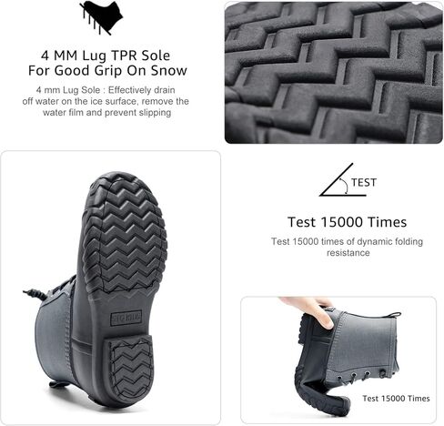 أحذية STQ Boy Duck للأطفال أحذية ثلج مقاومة للماء أحذية شتوية معزولة (طفل صغير/كبير) in Kuwait