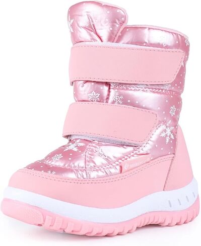 FANTURE Winter Snow Boots for Boy and Girl Outdoor with Fur Lined(Toddler/Little Kids) in Saudi Arabia