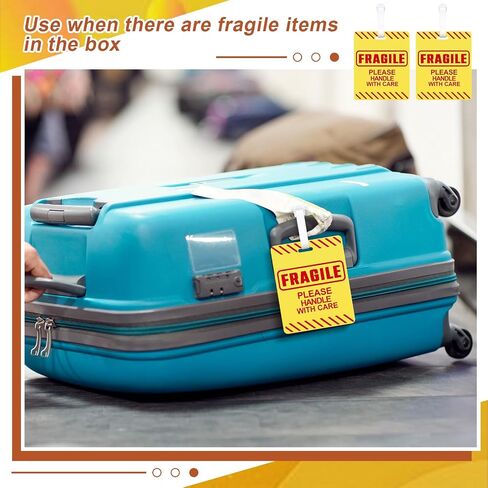 Barydat 6 Pcs Fragile Luggage Tags for Suitcases 5 x 4 Inches Bright Travel Bag Tag Glitter Luggage Tag for Women Men Luggage Suitcase Travel Bag in Saudi Arabia
